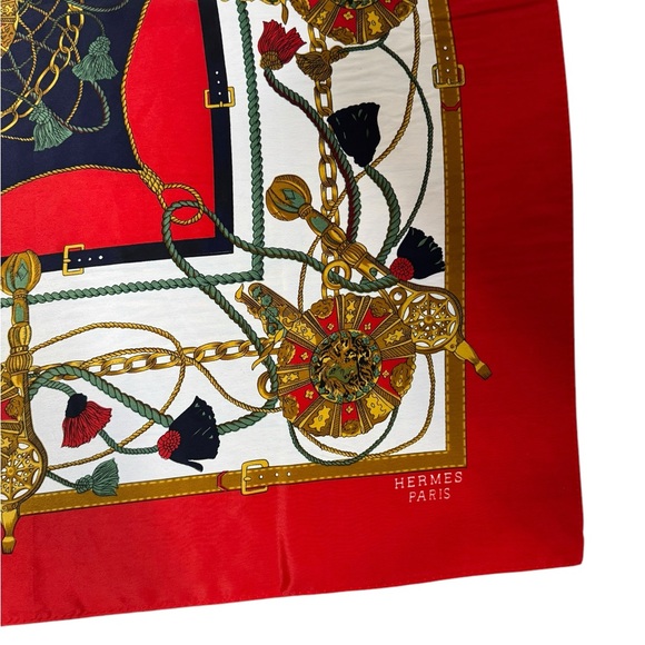 Hermès Silk neckerchief multi -colors , Silk - Picture 3 of 7